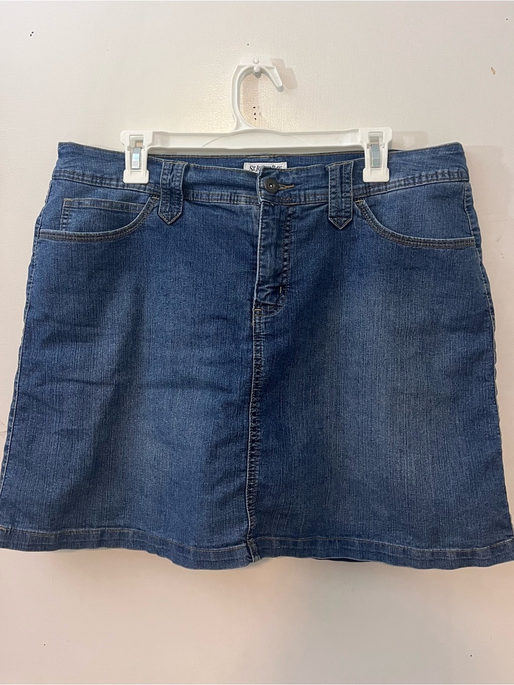 St. John's Bay Denim A-Line Skort